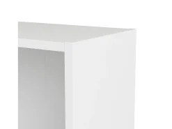 Estante Driber, Estante de escritório, Estante, Biblioteca, 79x27 h203 cm, Branco