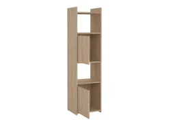 Estante Dricn, Estante de escritório, Estante, Biblioteca, 40x34 h155 cm, Carvalho