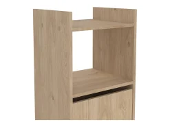 Estante Dricn, Estante de escritório, Estante, Biblioteca, 40x34 h155 cm, Carvalho
