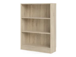 Estante Droman, estante de escritório, estante, biblioteca, 79x27 h107 cm, carvalho
