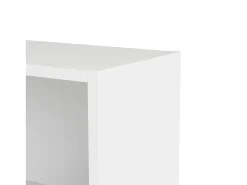 Estante Droman, Estante de escritório, Estante, Biblioteca, 79x27 h107 cm, Branco