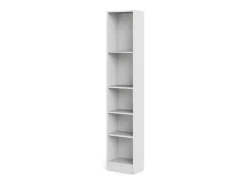 Estante Drugan, Estante de escritório, Estante, Biblioteca, 41x27 h203 cm, Branco