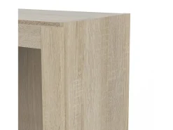 Estante Dsitu, Estante de escritório, Estante, Biblioteca, 41x28 h203 cm, Carvalho