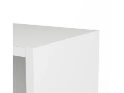 Estante Dsoffrid, Estante de escritório, Estante, Biblioteca, 79x28 h203 cm, Branco