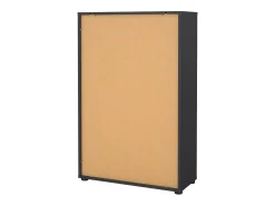 Estante Dsori, estante de escritório, estante, biblioteca, 80x34 h124 cm, cinzento
