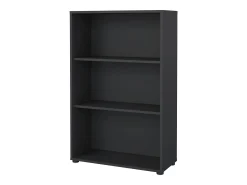 Estante Dsori, estante de escritório, estante, biblioteca, 80x34 h124 cm, cinzento