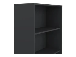 Estante Dsori, estante de escritório, estante, biblioteca, 80x34 h124 cm, cinzento