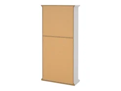 Estante Dtaran, Estante de escritório, Estante, Biblioteca, 96x37 h201 cm, Branco