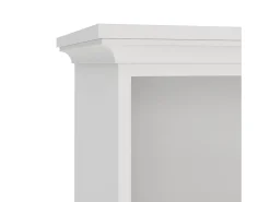 Estante Dtaran, Estante de escritório, Estante, Biblioteca, 96x37 h201 cm, Branco
