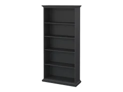 Estante Dtaran, estante de escritório, estante, biblioteca, 96x37 h201 cm, cinzento