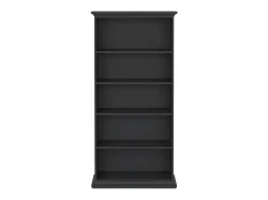 Estante Dtaran, estante de escritório, estante, biblioteca, 96x37 h201 cm, cinzento