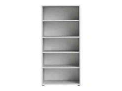 Estante Dtedold, estante de escritório, estante, biblioteca, 89x40 h186 cm, branca