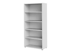 Estante Dtedold, estante de escritório, estante, biblioteca, 89x40 h186 cm, branca