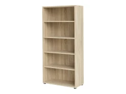 Estante Dtedold, estante de escritório, estante, biblioteca, 89x40 h186 cm, carvalho