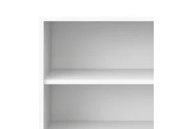 Estante Dtenton, Estante de escritório, Estante, Biblioteca, 89x40 h222 cm, Branco