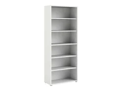 Estante Dtenton, Estante de escritório, Estante, Biblioteca, 89x40 h222 cm, Branco