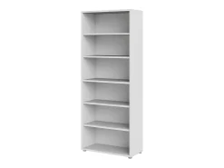 Estante Dtenton, Estante de escritório, Estante, Biblioteca, 89x40 h222 cm, Branco