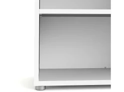 Estante Dterlizz, estante de escritório, estante, biblioteca, 89x40 h113 cm, branca