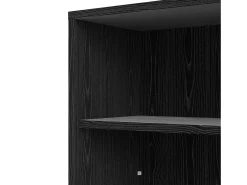 Estante Dterlizz, estante de escritório, estante, biblioteca, 89x40 h113 cm, preta