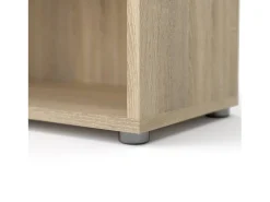 Estante Dterlizz, estante de escritório, estante, biblioteca, 89x40 h113 cm, carvalho