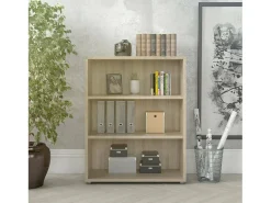 Estante Dterlizz, estante de escritório, estante, biblioteca, 89x40 h113 cm, carvalho