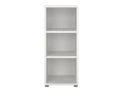Estante Dterzi, Estante de escritório, Estante, Biblioteca, 47x40 h113 cm, Branco