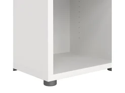 Estante Dterzi, Estante de escritório, Estante, Biblioteca, 47x40 h113 cm, Branco