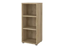 Estante Dterzi, Estante de escritório, Estante, Biblioteca, 47x40 h113 cm, Carvalho