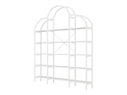 Estante em forma de nuvem com 5 prateleiras - MDF e metal - Branca