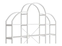 Estante em forma de nuvem com 5 prateleiras - MDF e metal - Branca