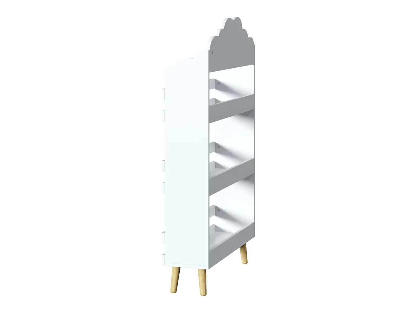 Estante em MDF branco 100x58x18cm