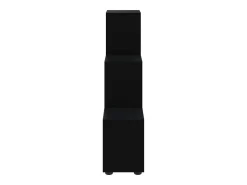 Estante escada/prateleira derivados de madeira 107 cm preto