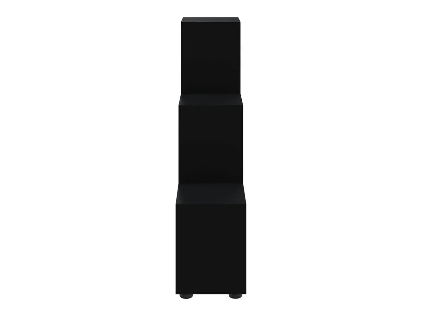 Estante escada/prateleira derivados de madeira 107 cm preto