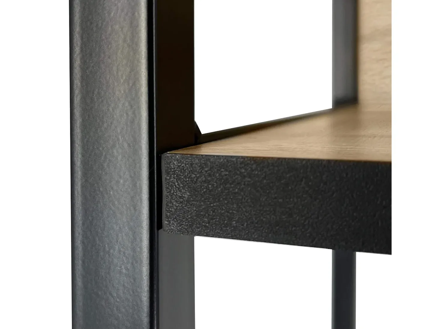 Estante estilo loft com prateleiras de madeira 40 cm Preto, Carvalho Sonoma 40x32x192 cm