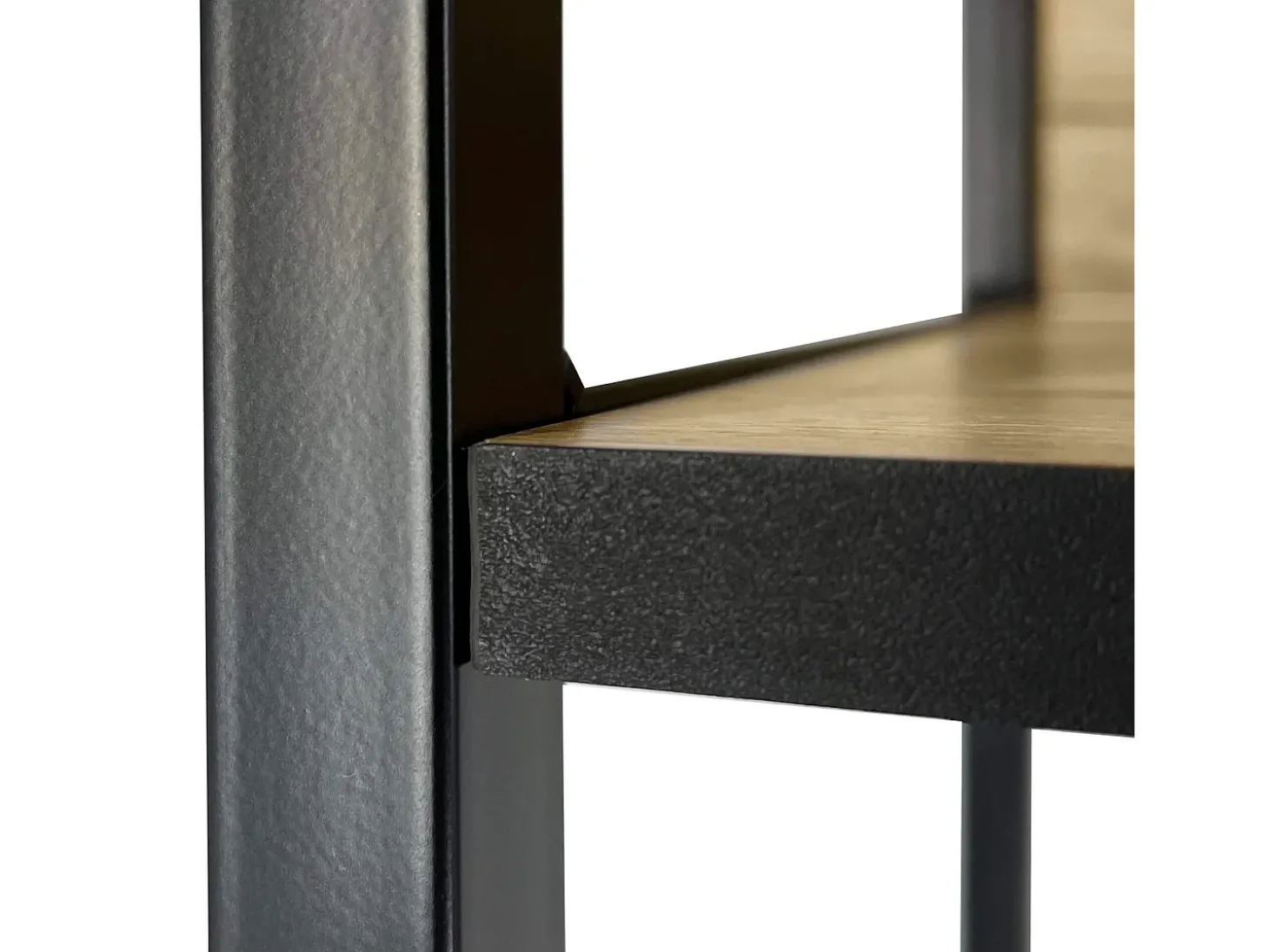 Estante estilo loft com prateleiras de madeira 50 cm Preto, Carvalho Artisan 50x32x192 cm
