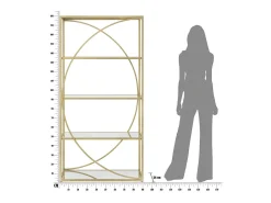 ESTANTE GLAMMY 90X38X180 CM