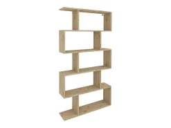Estante haaus Kimo, 5 compartimentos, Carvalho Artisan, 90 x 20 x 160 cm