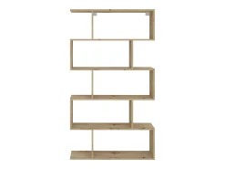Estante haaus Kimo, 5 compartimentos, Carvalho Artisan, 90 x 20 x 160 cm