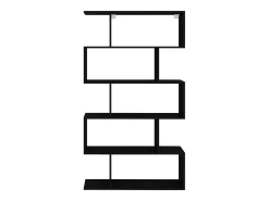 Estante haaus Kimo, 5 compartimentos, Preto, 90 x 20 x 160 cm
