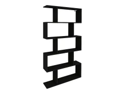 Estante haaus Kimo, 5 compartimentos, Preto, 90 x 20 x 160 cm