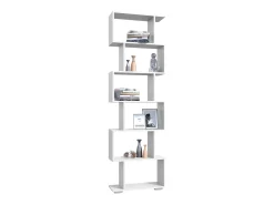 Estante haaus Tokyo, 6 gavetas, branco, 60 x 24 x 196 cm