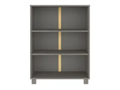 Estante HAMAR 85x35x112 cm pinho maciço cinza-claro PT489441