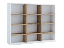 Estante Megosa Branco/carvalho de mel A. 82 x L. 102 x P. 23 cm