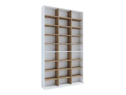 Estante Megosa Branco/carvalho de mel A. 181 x L. 102 x P. 23 cm