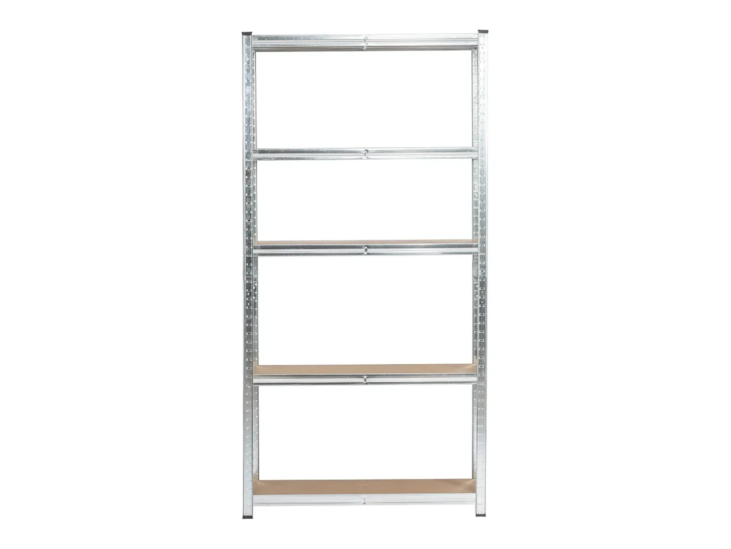 Estante Metálica Prateada 90x30x180 cm - 5 Prateleiras Robustas, Suporta até 175 kg Cada, MDF e Aço Galvanizado, Montagem Fácil