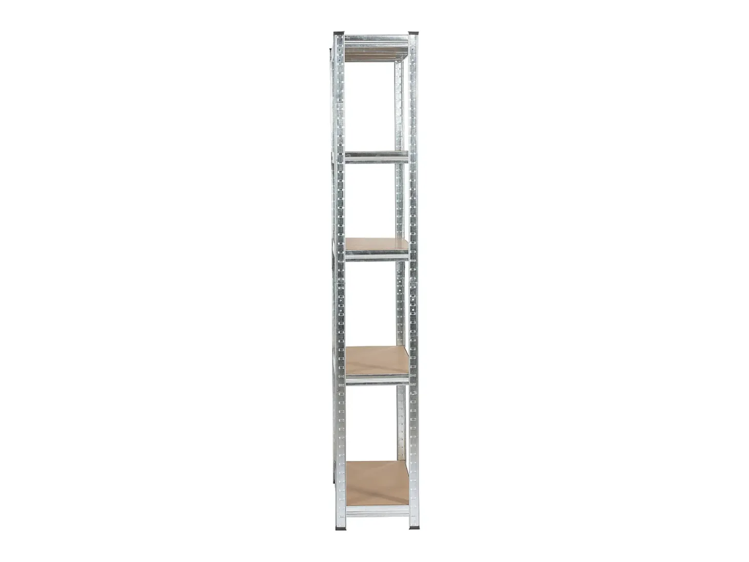 Estante Metálica Prateada 90x30x180 cm - 5 Prateleiras Robustas, Suporta até 175 kg Cada, MDF e Aço Galvanizado, Montagem Fácil