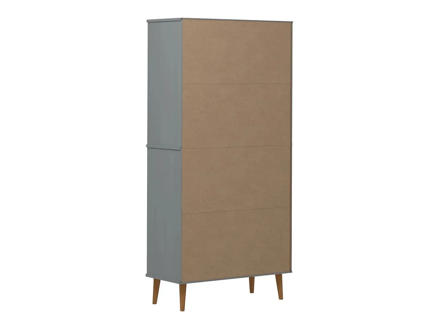 Estante MOLDE 85x35x170,5 cm pinho maciço cinzento