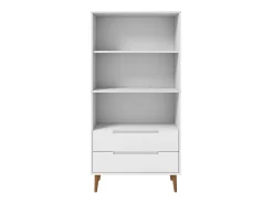 Estante MOLDE 85x35x170,5 cm pinho maciço branco PT860509