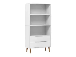 Estante MOLDE 85x35x170,5 cm pinho maciço branco PT860509