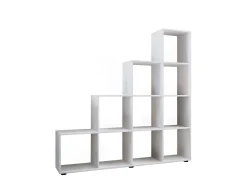 Estante Napoli Branco A. 139 x L. 143 x P. 29 cm